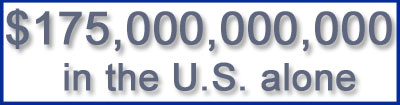 175 billion dollars in the U.S. alone
