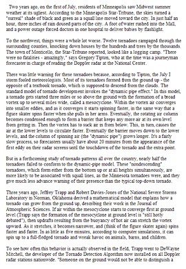 Screen shot of Web-style paragraphs, separated by white space